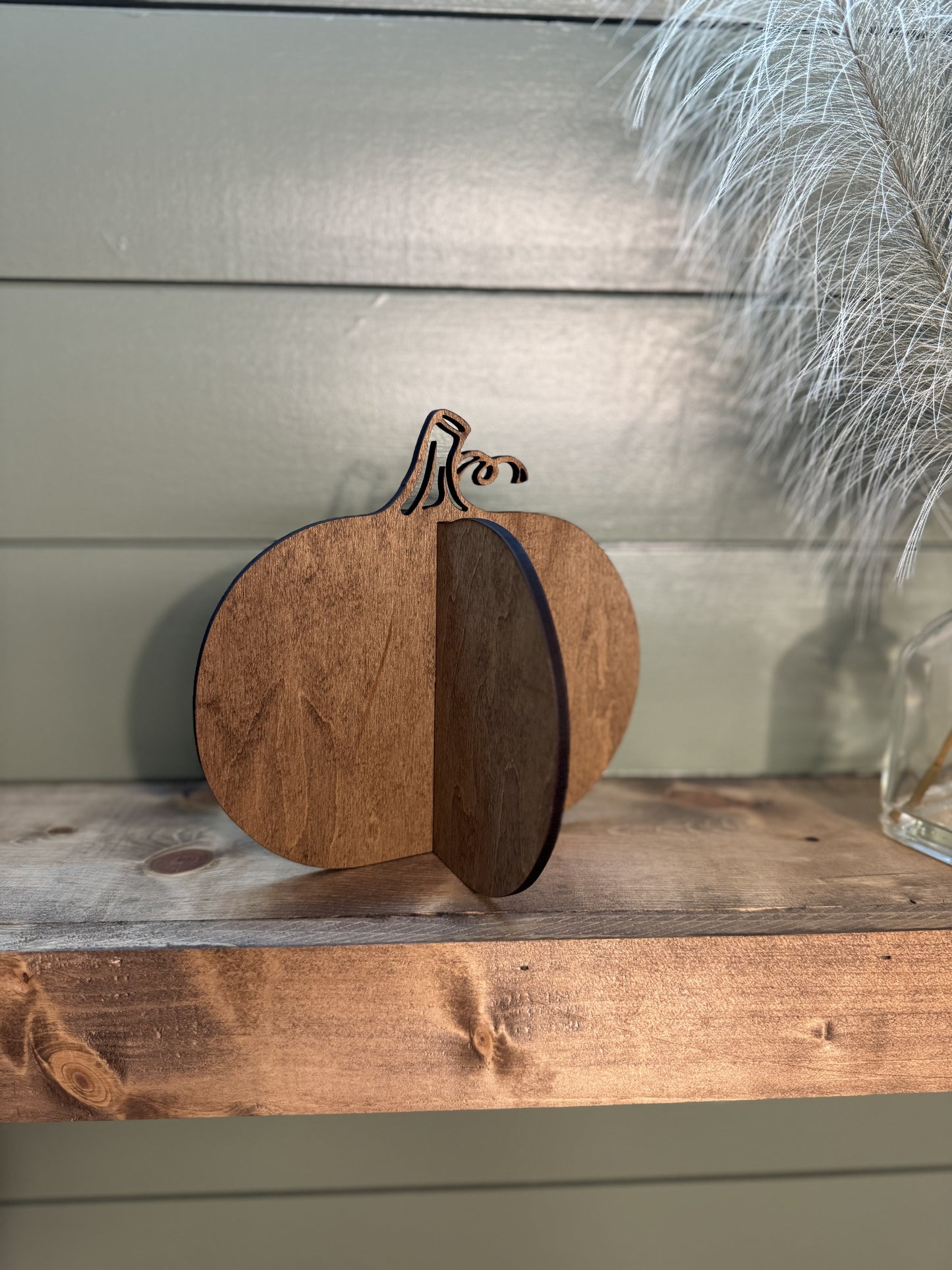 Wooden Pumpkin Decor