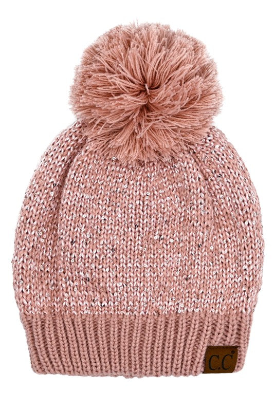 CC Sequin Pom Beanie