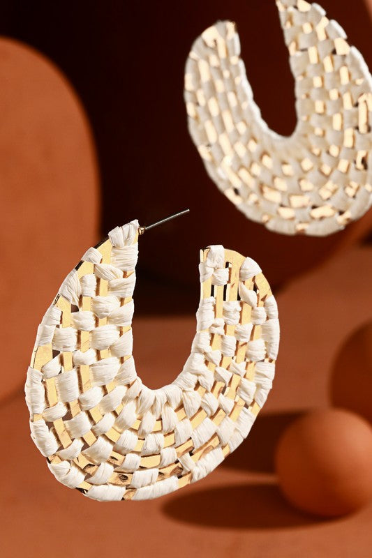 Woven Hoop Earrings