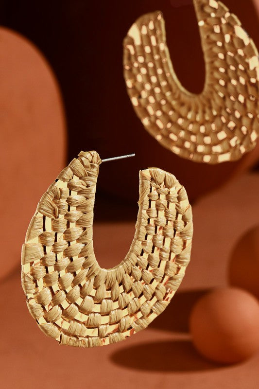 Woven Hoop Earrings