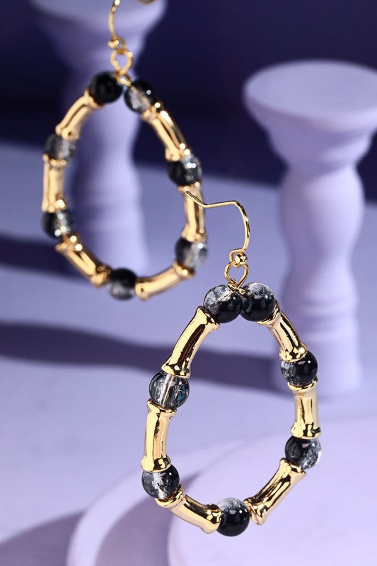 Beaded Teardrop Earrings
