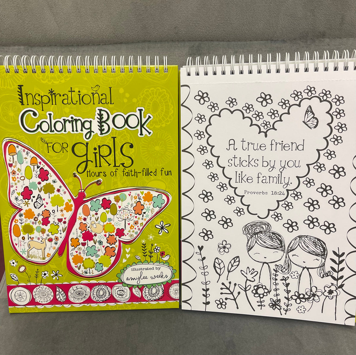 Girls Inspirational Coloring Book