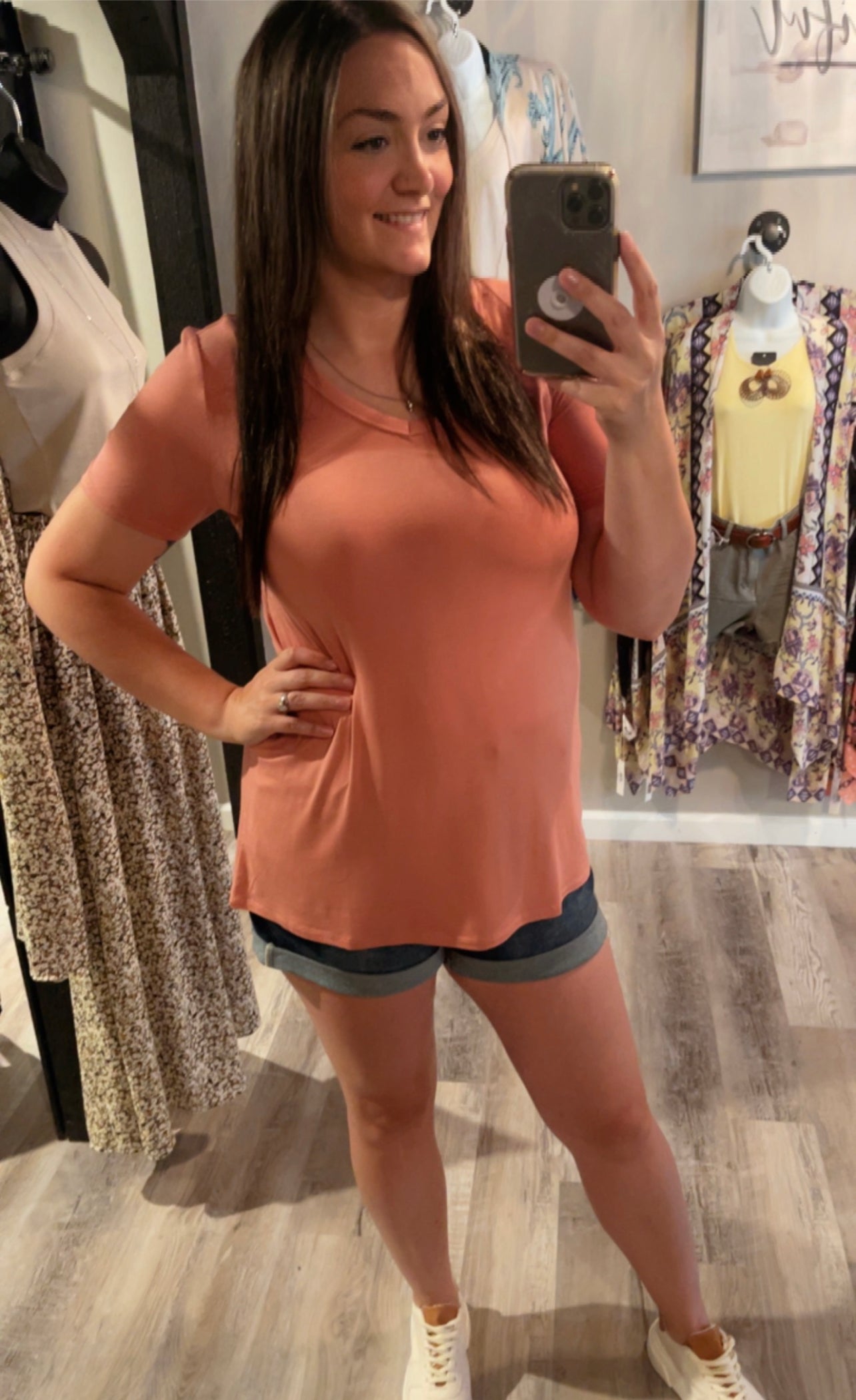 Basic Buttery Soft V neck Tee