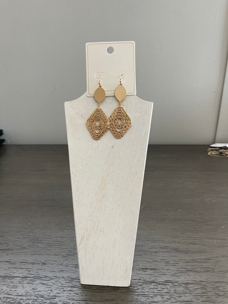 Textured Metal Earring