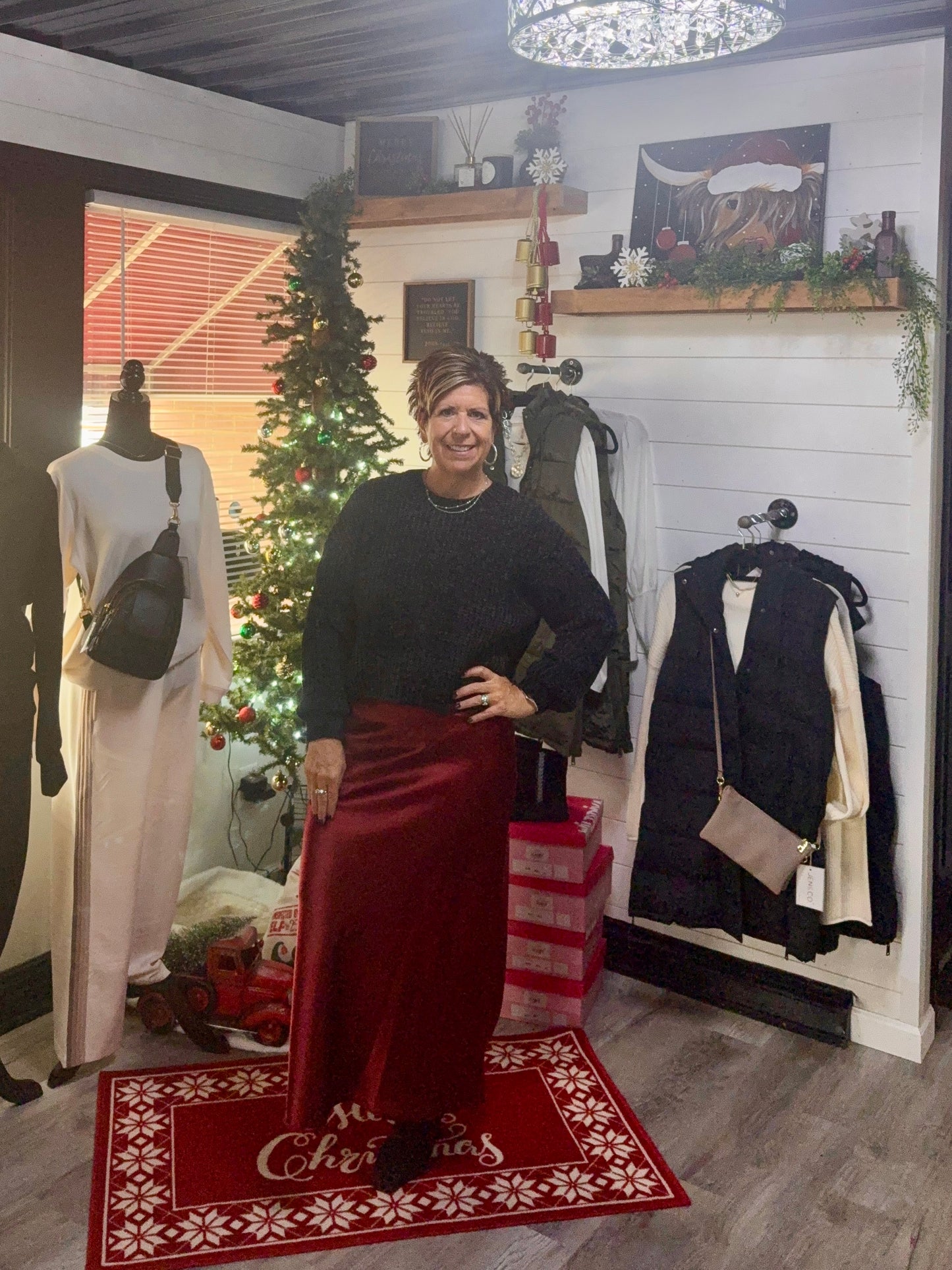 The Aniston Satin Skirt