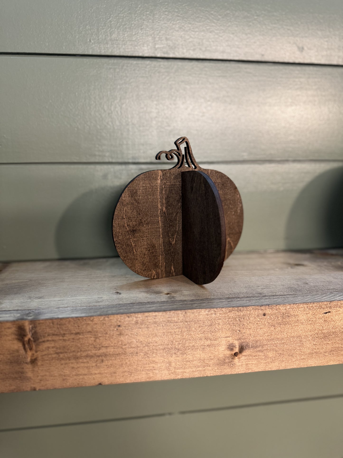 Wooden Pumpkin Decor