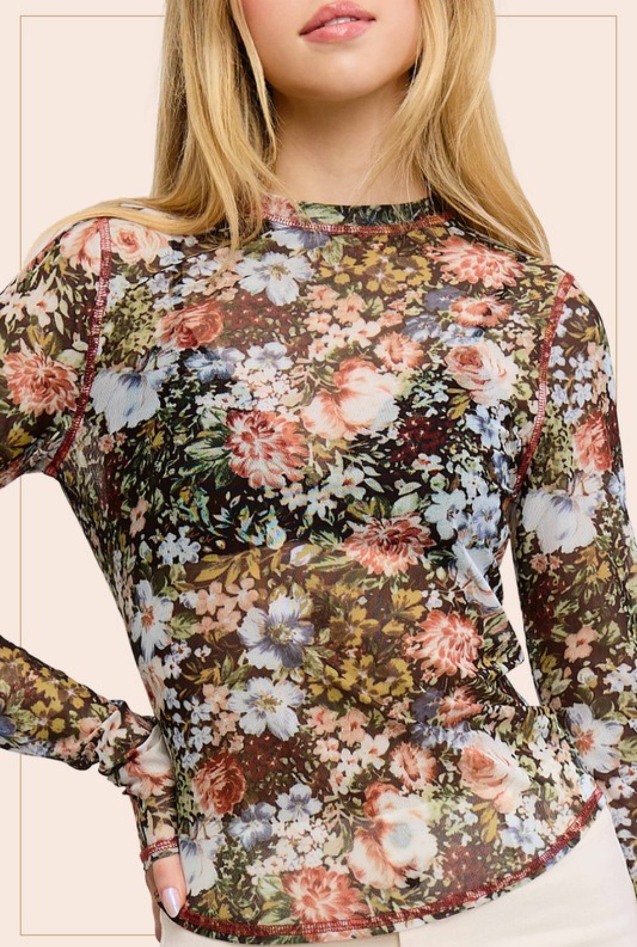 The Magnolia Mesh Top