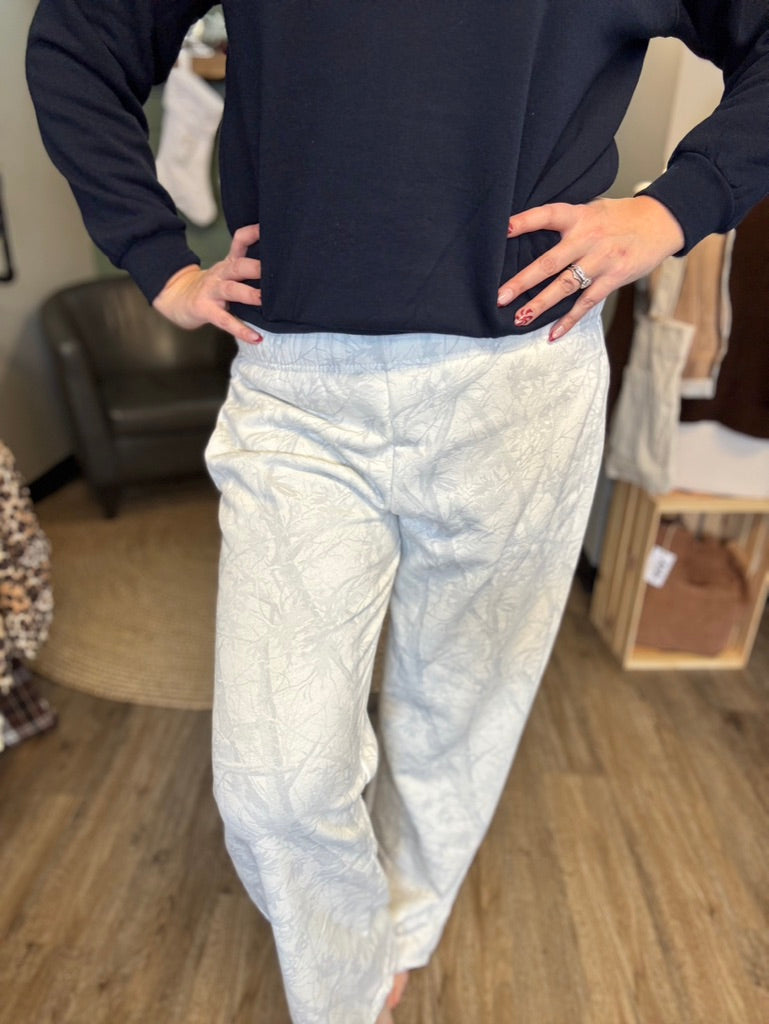 The White Camo Lounge Pants