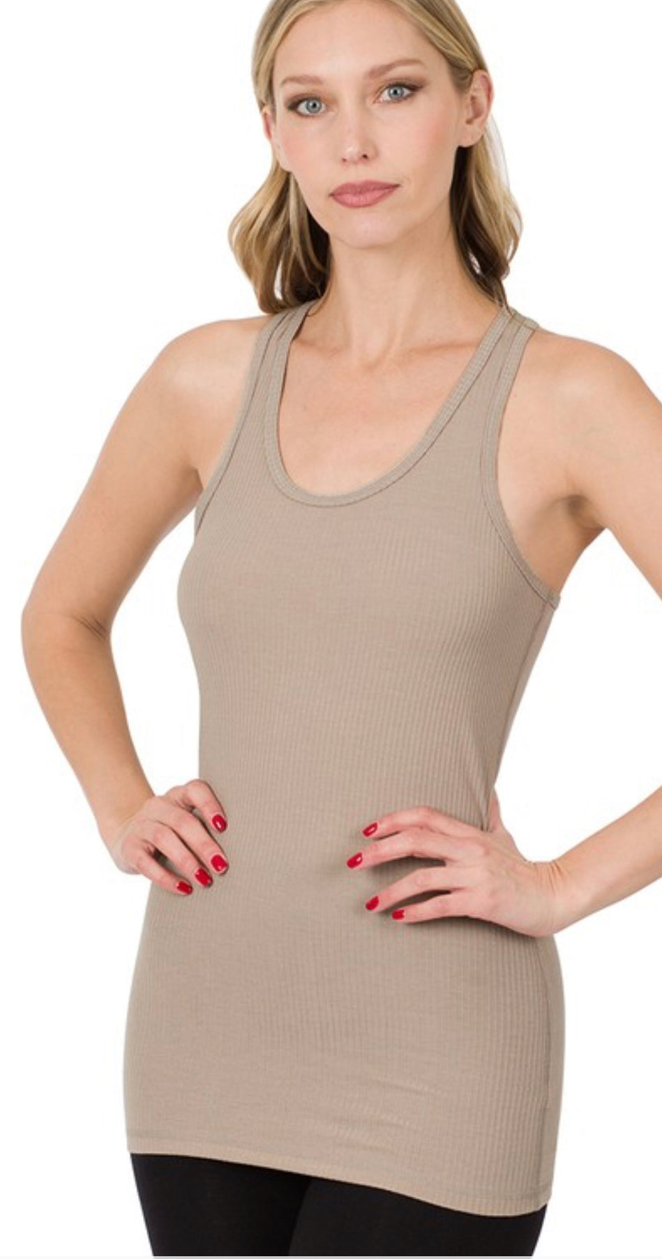 Ribbed Racerback Tank