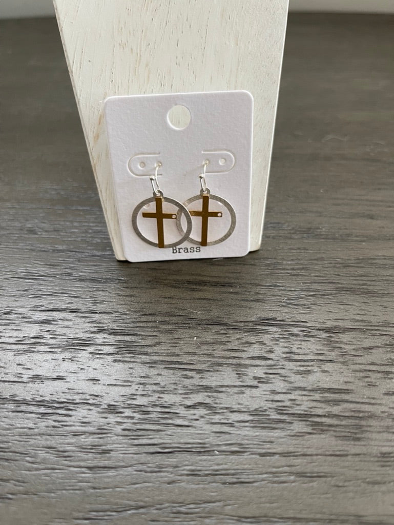 Cross Dangle Earring