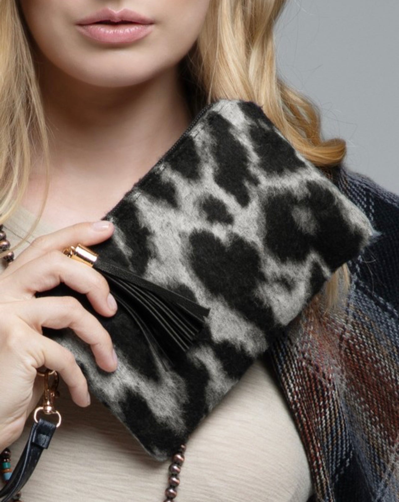 Leopard Print Hair Wristlet