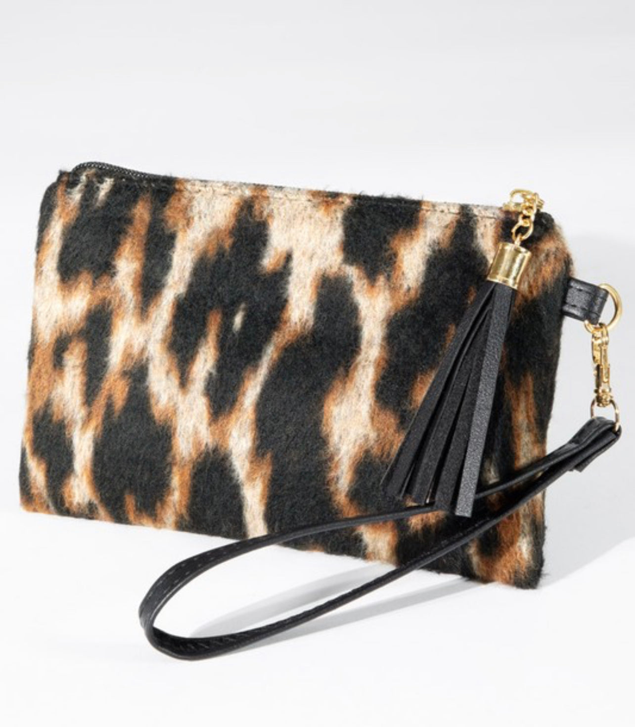 Leopard Print Hair Wristlet