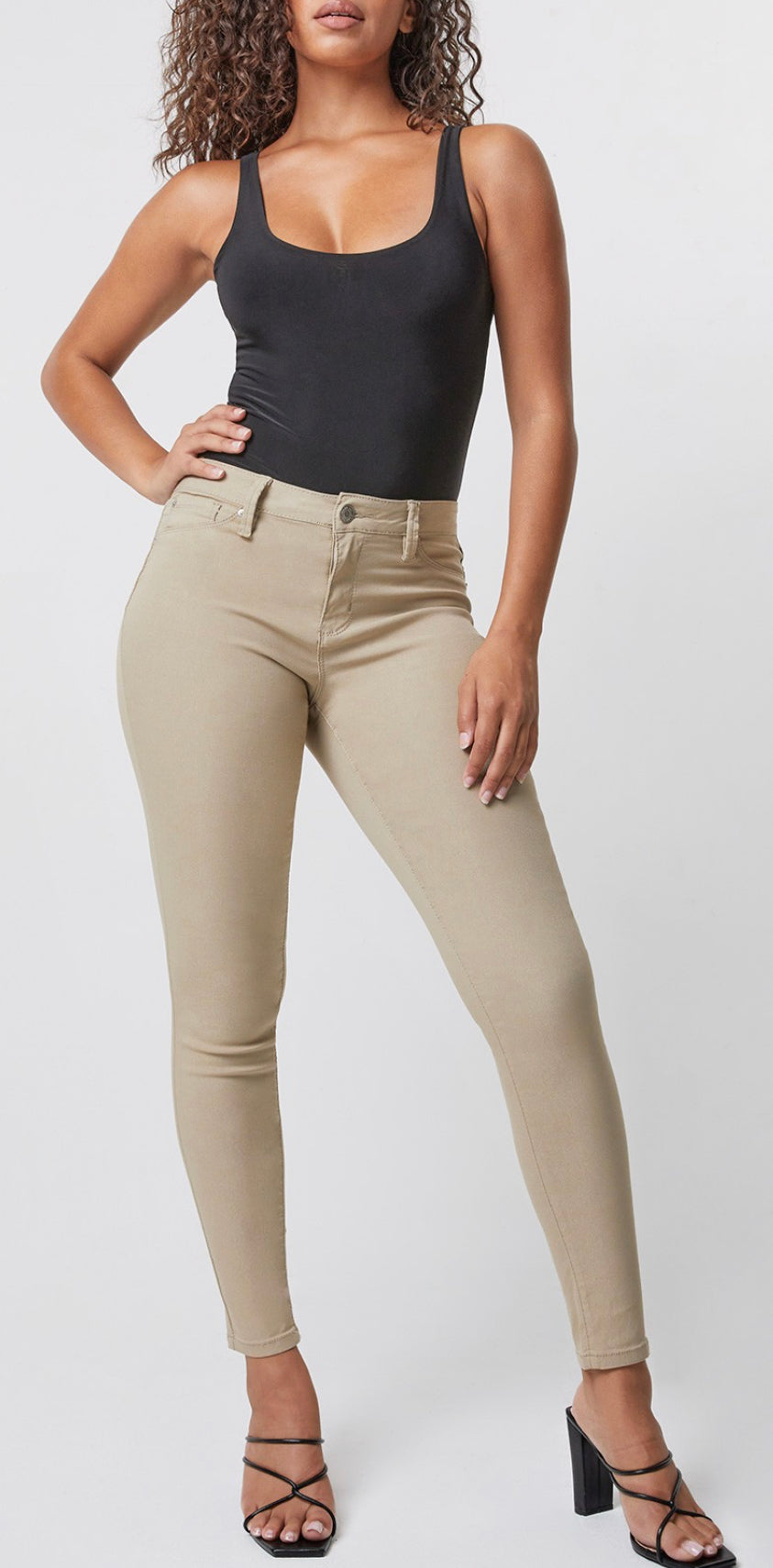 Mid-Rise Skinny Pants