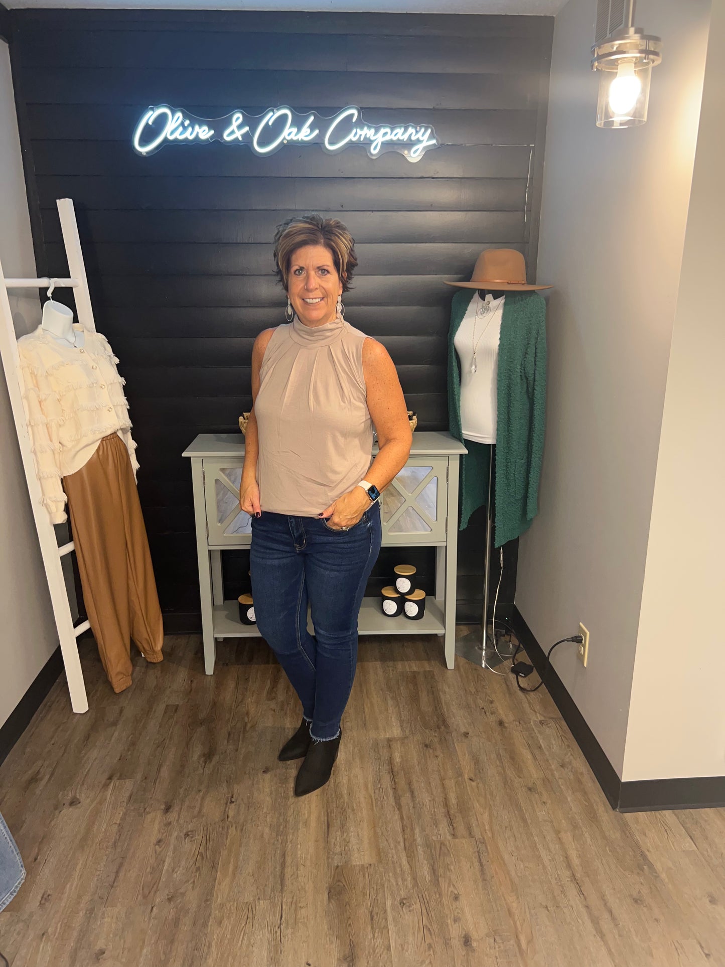 The Andrea High Neck Top