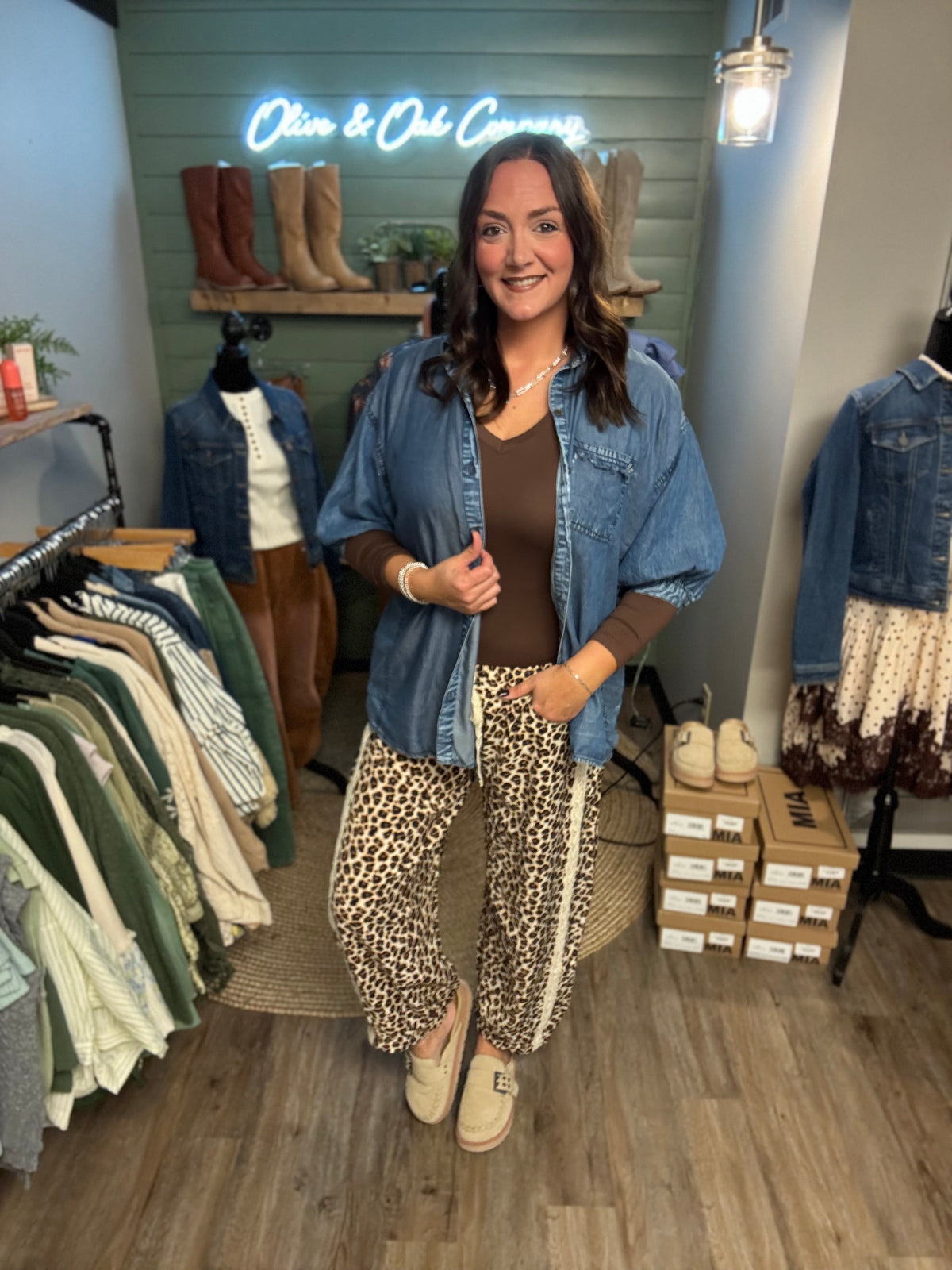 The Eliza Denim Top