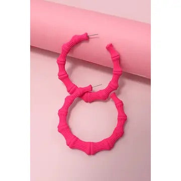 Bamboo Hoop earring
