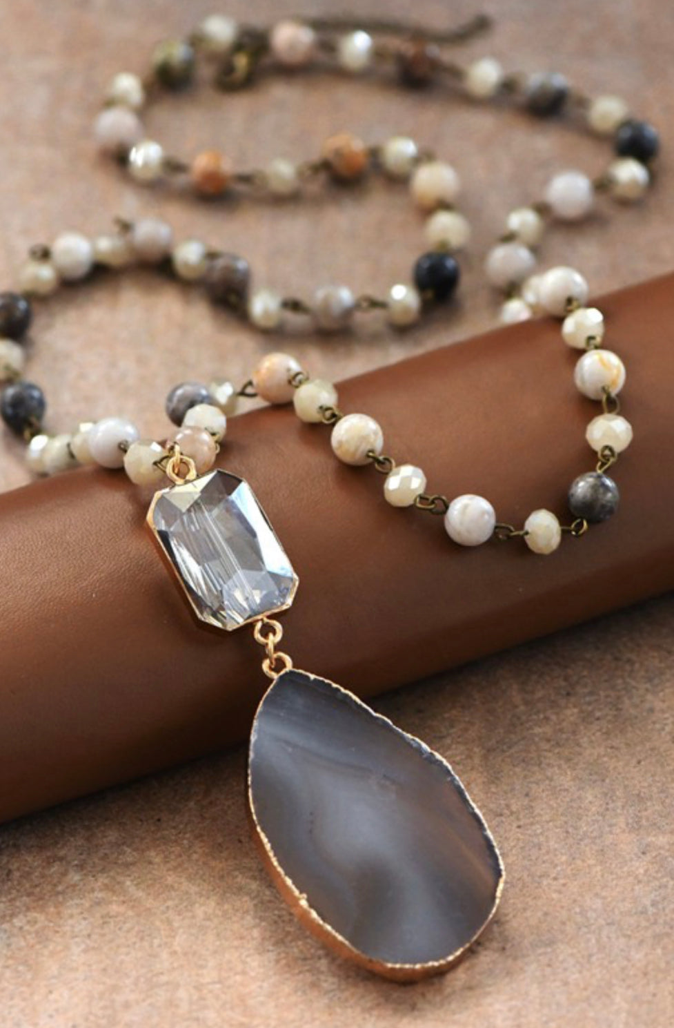 Natural Semi Precious Stone Necklace