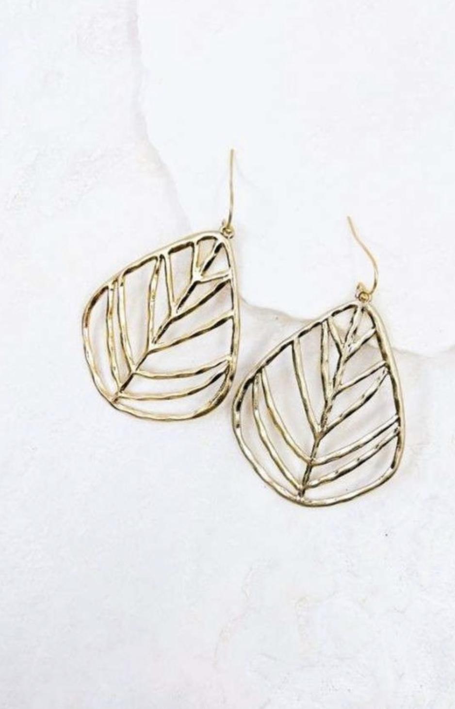 Leaf Casting Earring