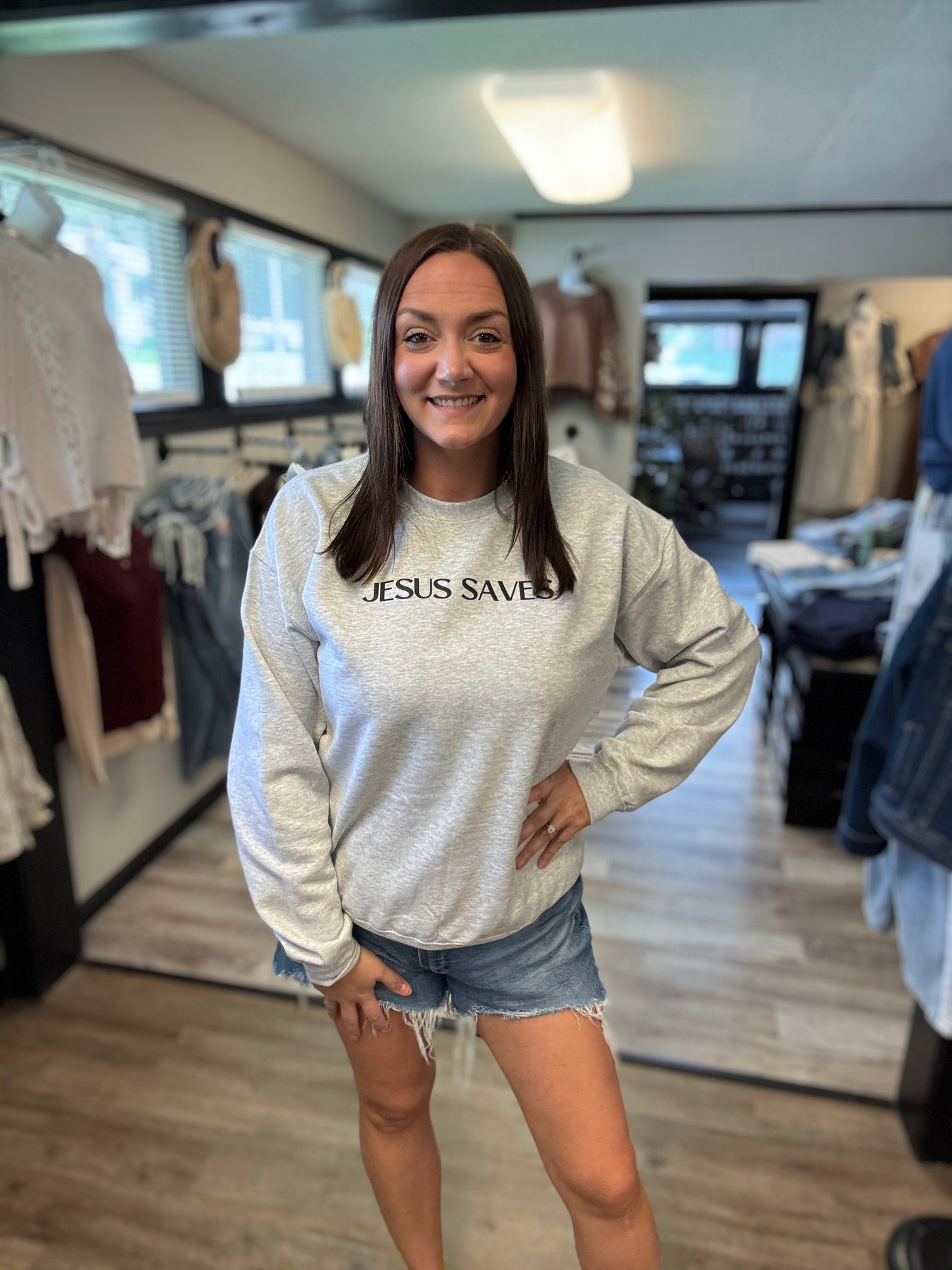 Jesus Saves Sweatshirt