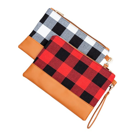 Buffalo Plaid Clutch