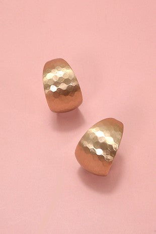 Hammered Chunky Hoop