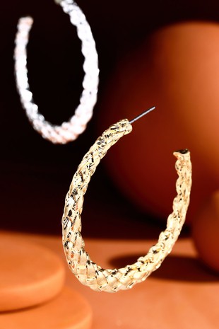 Braided Hoop Earrings