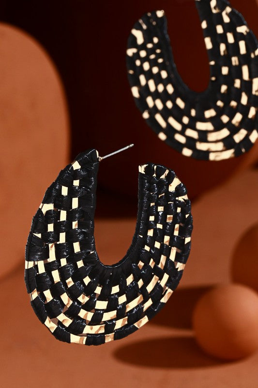 Woven Hoop Earrings