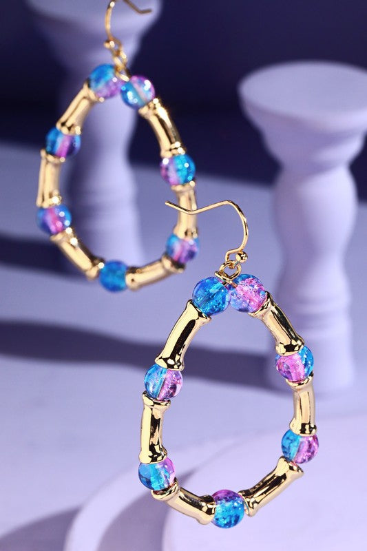 Beaded Teardrop Earrings