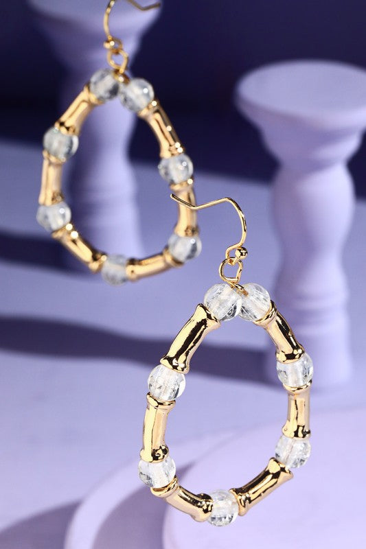 Beaded Teardrop Earrings