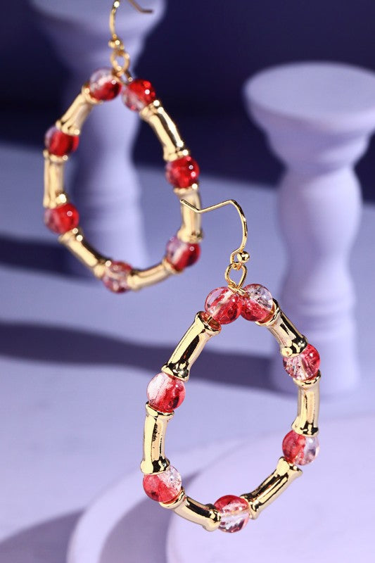 Beaded Teardrop Earrings
