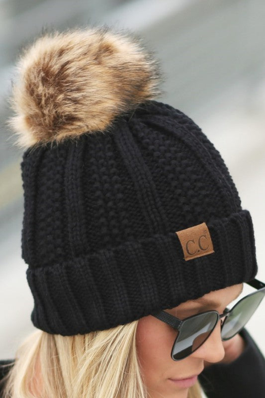 CC Faux Fur Beanie