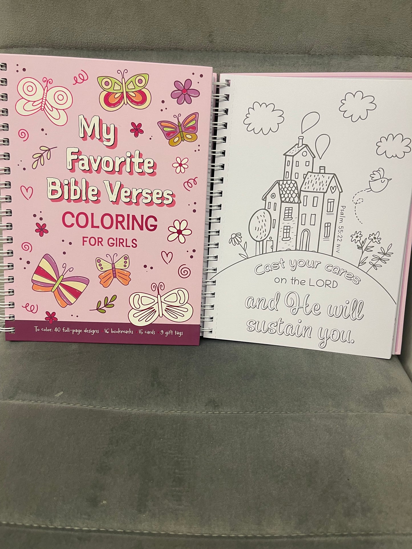 The Girls Bible Verse Coloring Book