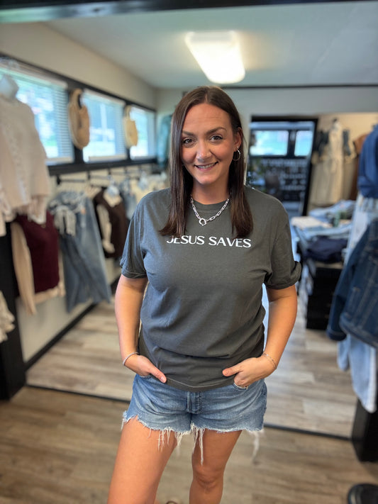 Jesus Saves Graphic Tee