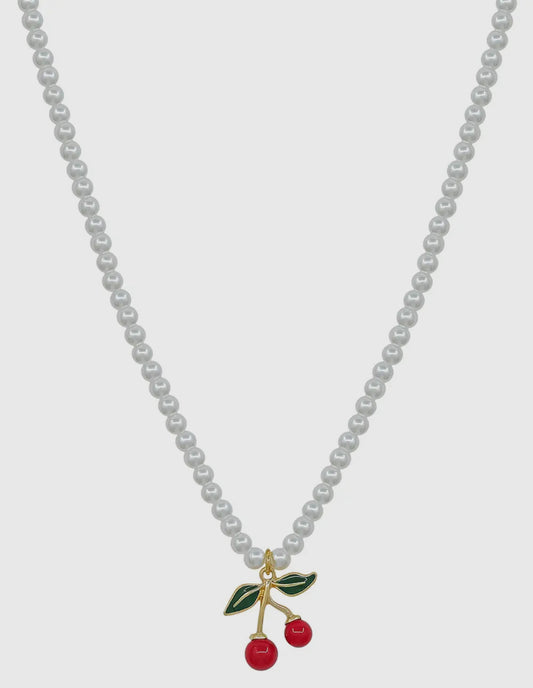 The Pearl Cherry Necklace