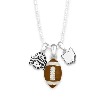 Ohio Football Necklace