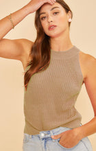 Load image into Gallery viewer, Halter Neck Knit Tank Top
