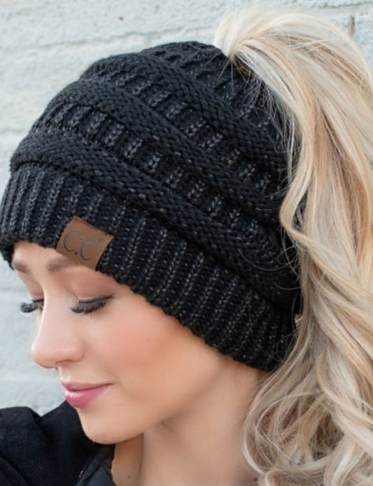 CC Messy Bun Beanie