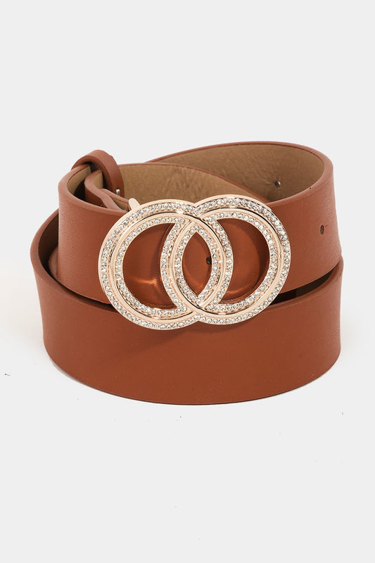 Rhinestone Circle Belt