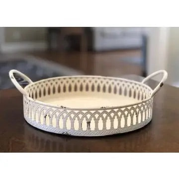 White lattice tray
