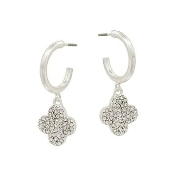 Silver Clover Earring