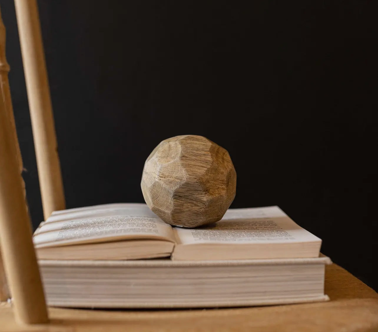 The Luna Mango Wood Carved Deco Ball