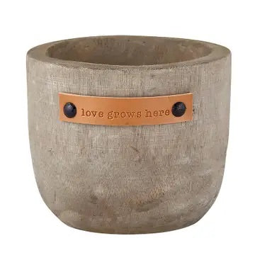 Love Grows Here Planter