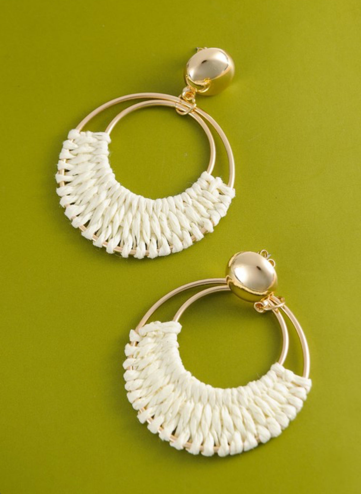 The Boho Raffia Earrings