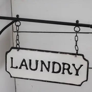Hanging Laundry Sign