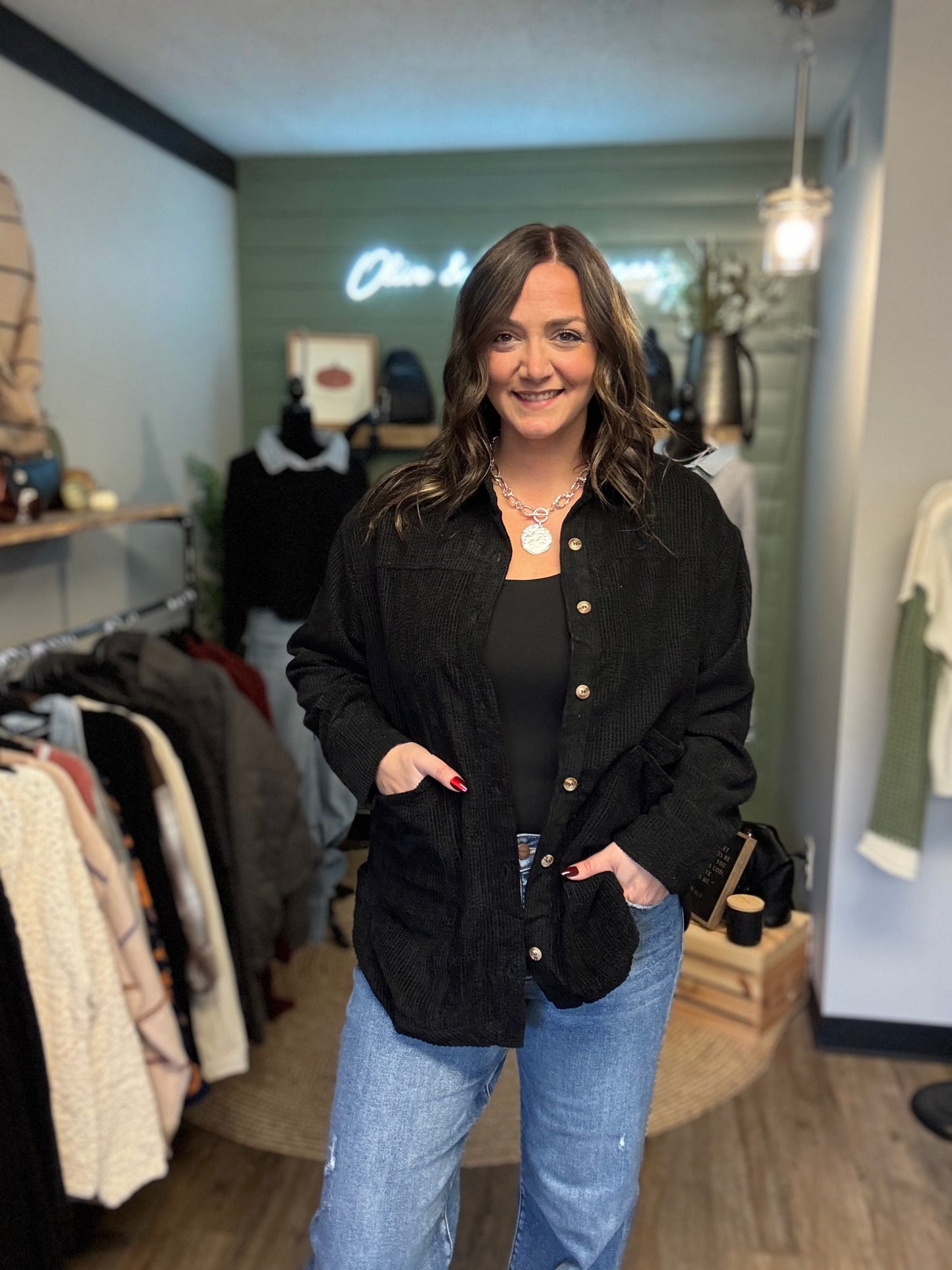 The Ellie Corduroy Shacket