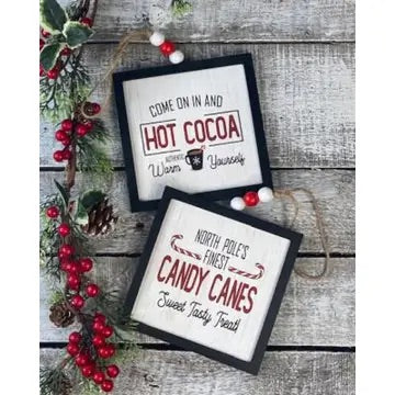 Holiday Black Frame ornaments