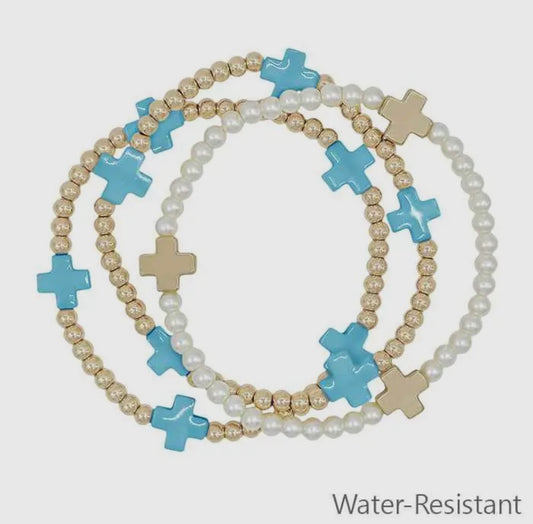 The Cross Bead Bracelet