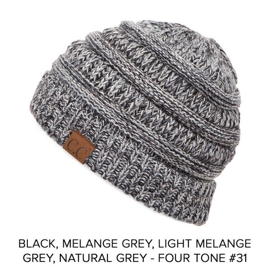 CC Multi-Toned Bun Beanie