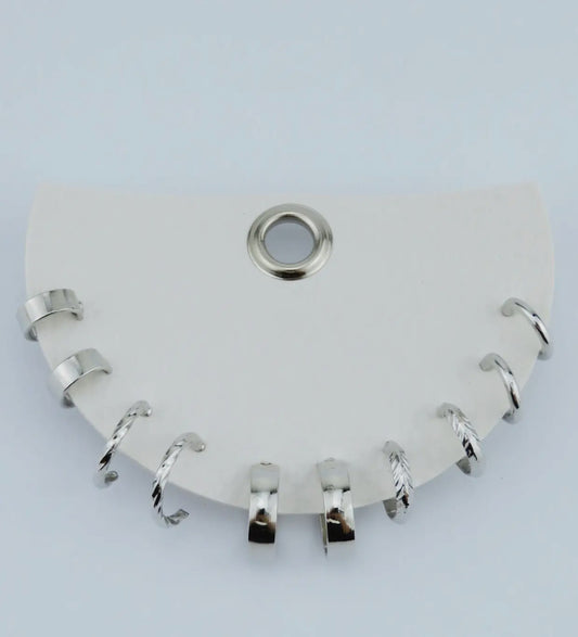 The silver Hoop Set