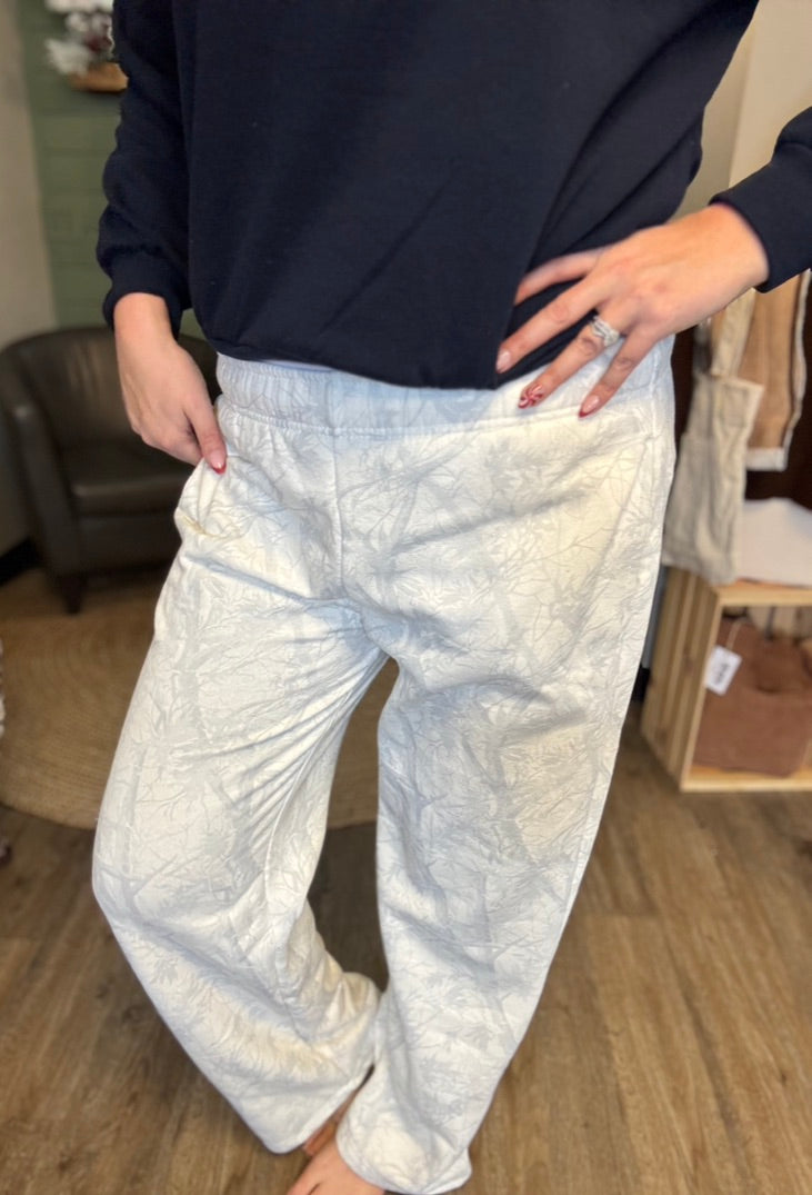 The White Camo Lounge Pants